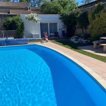 Studio Terrasse Avec Piscine Mas-Blanc-des-Alpilles Buitenkant foto