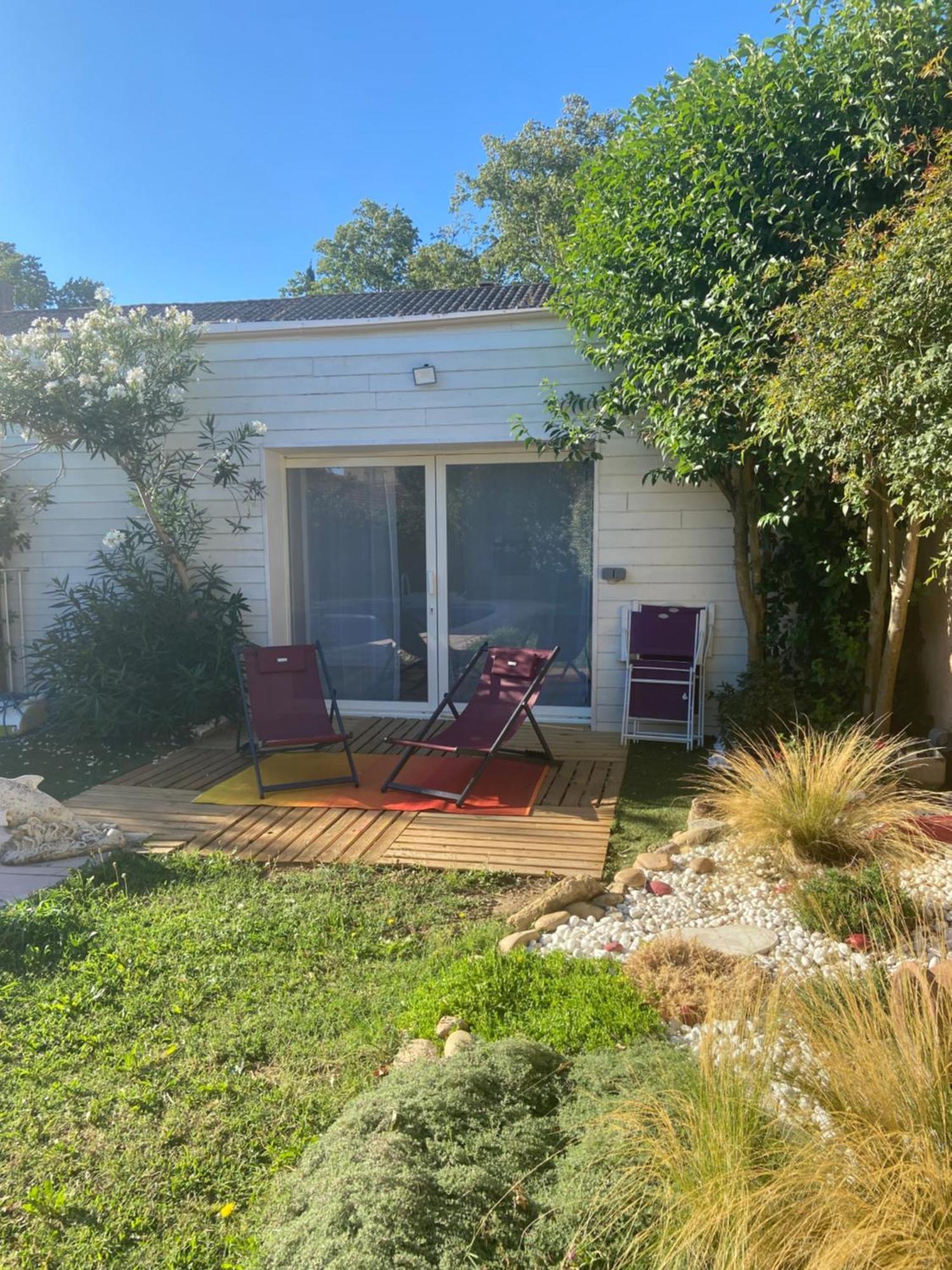 Terrasse Avec Piscine Appartement Mas-Blanc-des-Alpilles